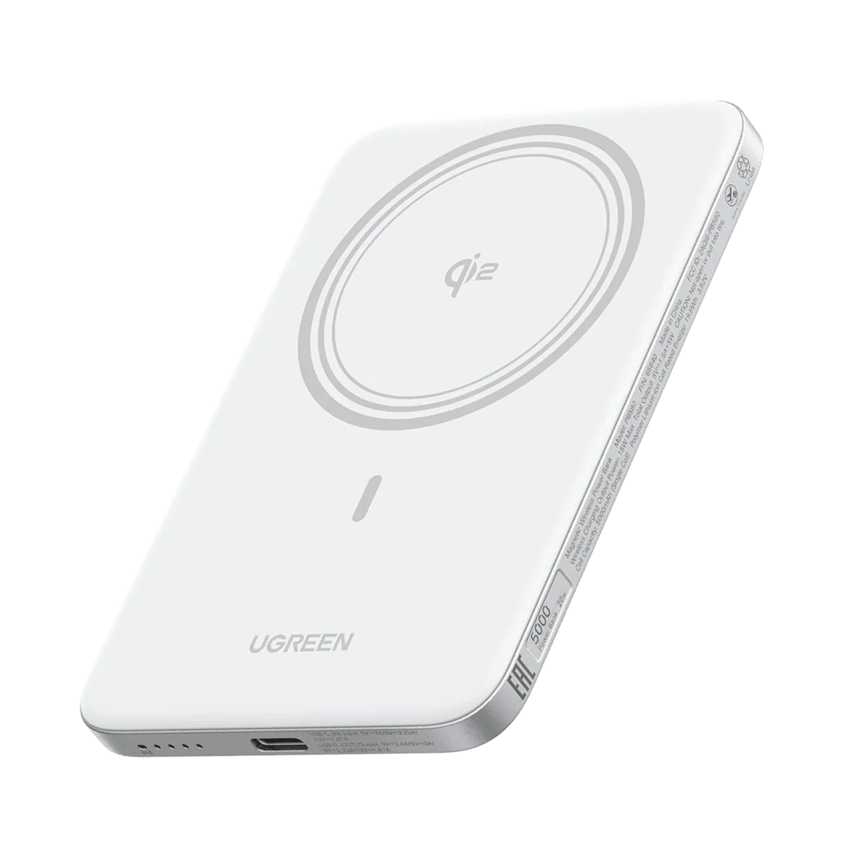 UGREEN MagFlow Air Batería Magnética (5000mAh, Qi2 15W)