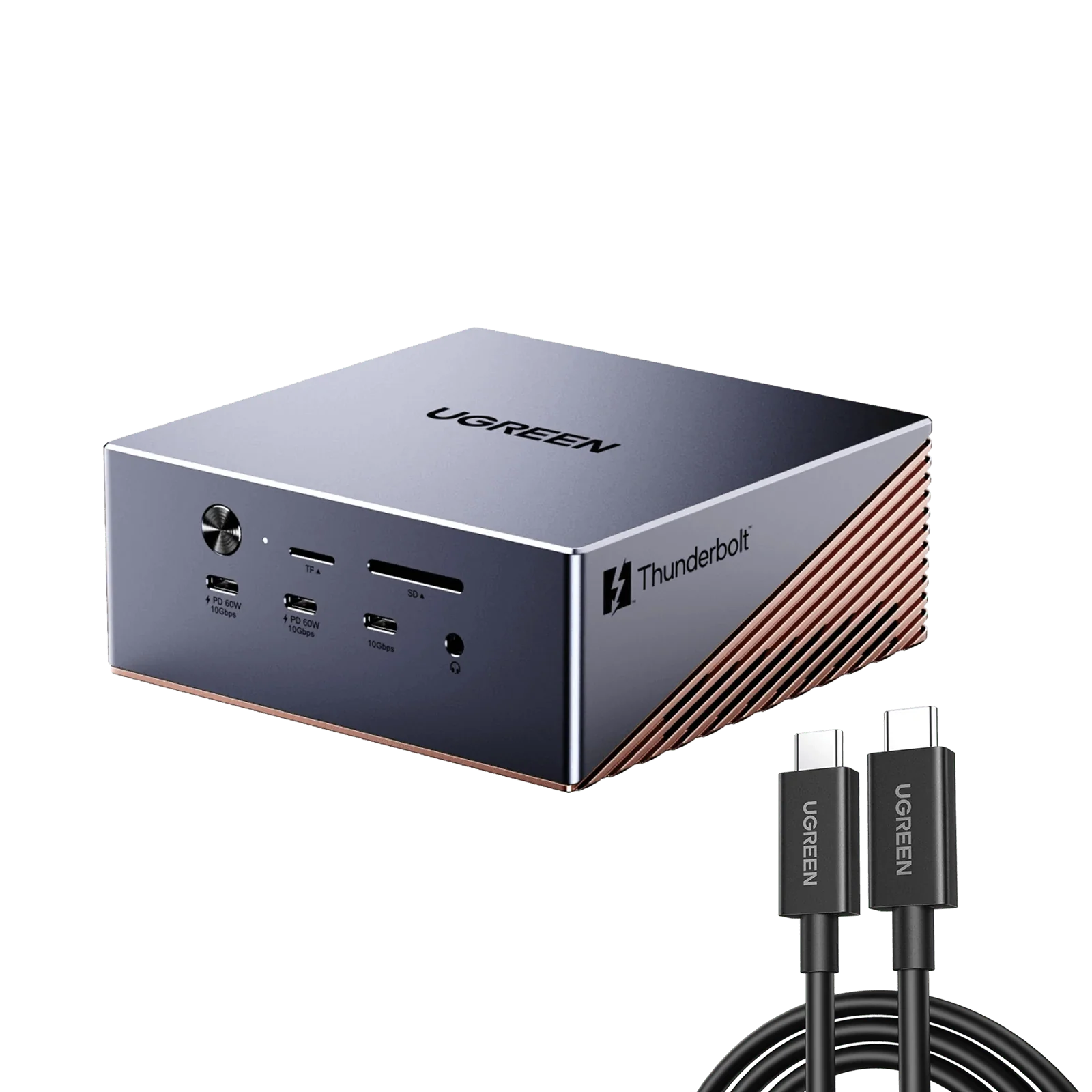 UGREEN Thunderbolt 5 Dock + 80Gbps-kabelpakke