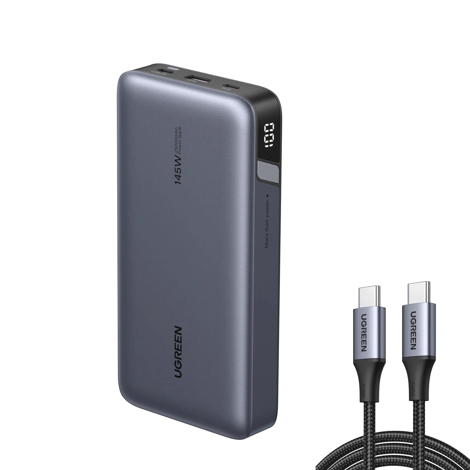 UGREEN 145W powerbank + 240W USB-C-kabel bundt