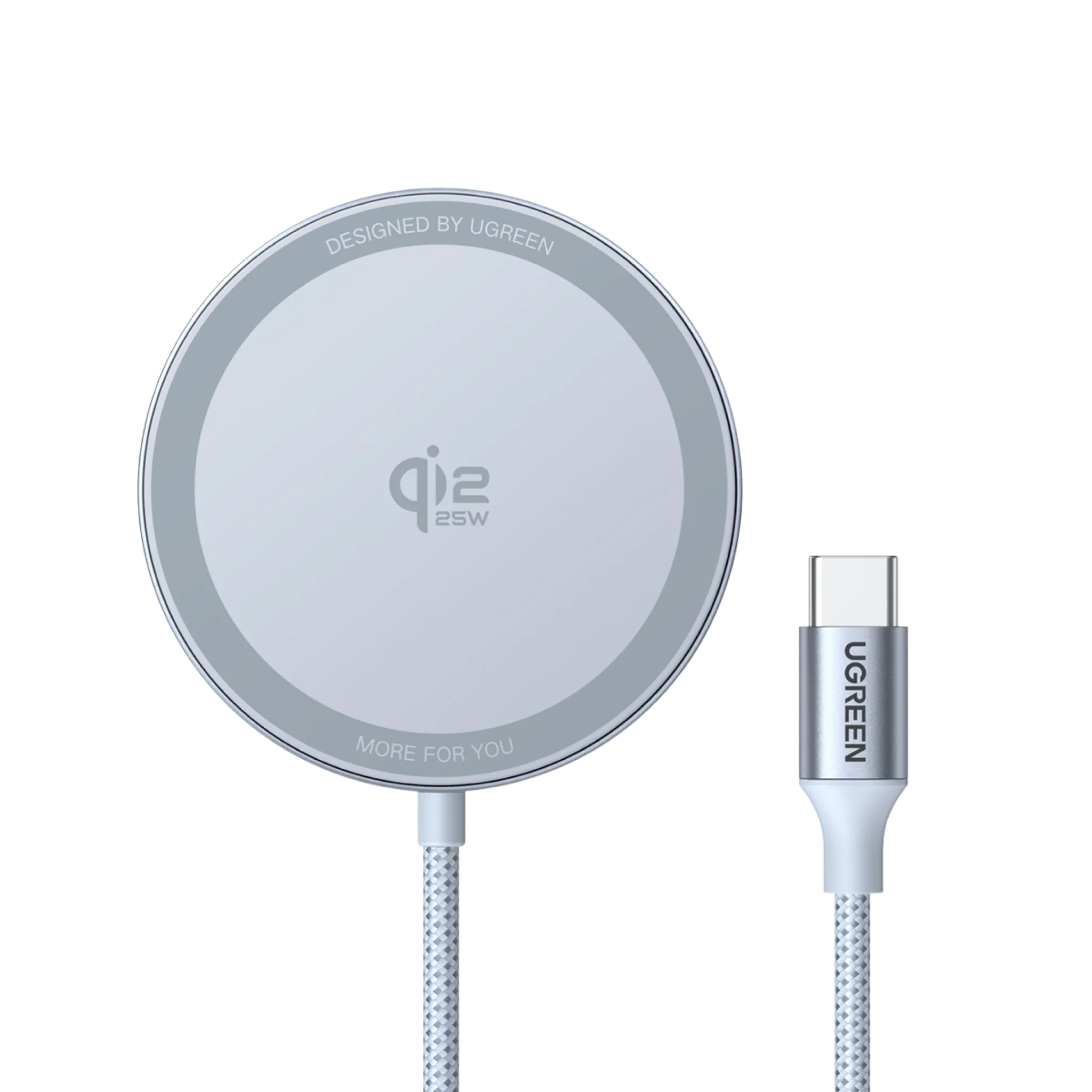 UGREEN MagFlow magnetisk trådløs opladningsplade 25W (MagSafe-kompatibel)