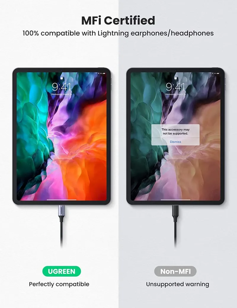 UGREEN USB C til Lightning-lydadapter