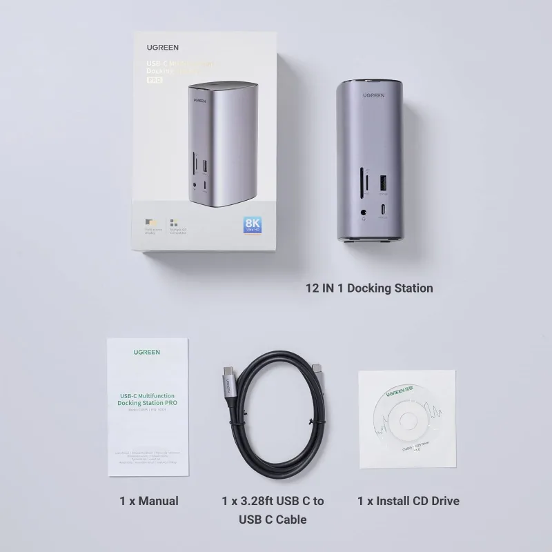 UGREEN Revodok Pro 12-in-1 Docking Station with 8K HDMI