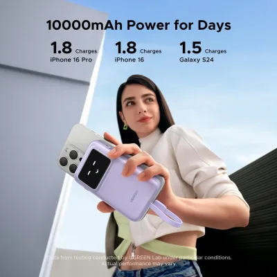 UGREEN Uno Power Bank 10000mAh 30W mit integriertem Kabel