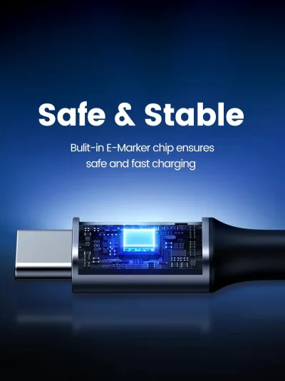 UGREEN 100W USB-C-kabel 90 graders Type-C-laddningskabel 10FT