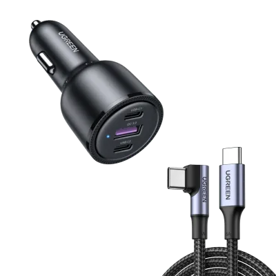 UGREEN Pengisi Daya Mobil USB C 69W