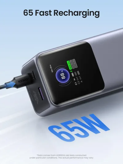 UGREEN 130W powerbank med USB-C-kabel