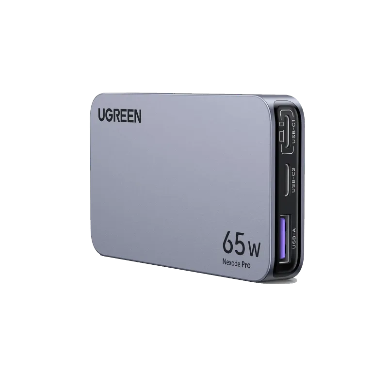 UGREEN Nexode Pro 65W 3-ports ultraslim laddare