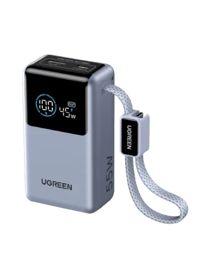 UGREEN Nexode Pro 보조배터리 10000mAh 45W 내장 케이블