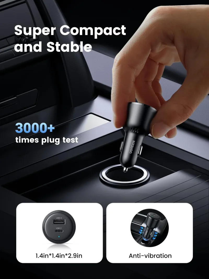 UGREEN 63W USB C Car Charger Adapter