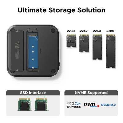 Station d'accueil UGREEN 11-en-1 pour Mac mini avec extension SSD