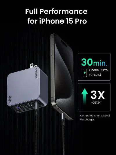 Nexode Pro 160W 아이폰 충전기 + 240W 6FT USB-C 케이블