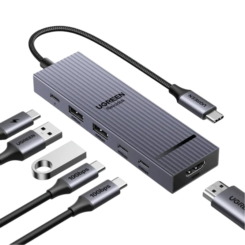 Hub USB-C UGREEN Revodok Pro 106 4K@60Hz 10Gbps