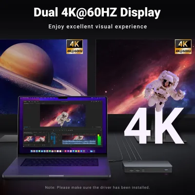 Station d'accueil UGREEN Revodok Pro 9-en-1 4K Multi-Écran