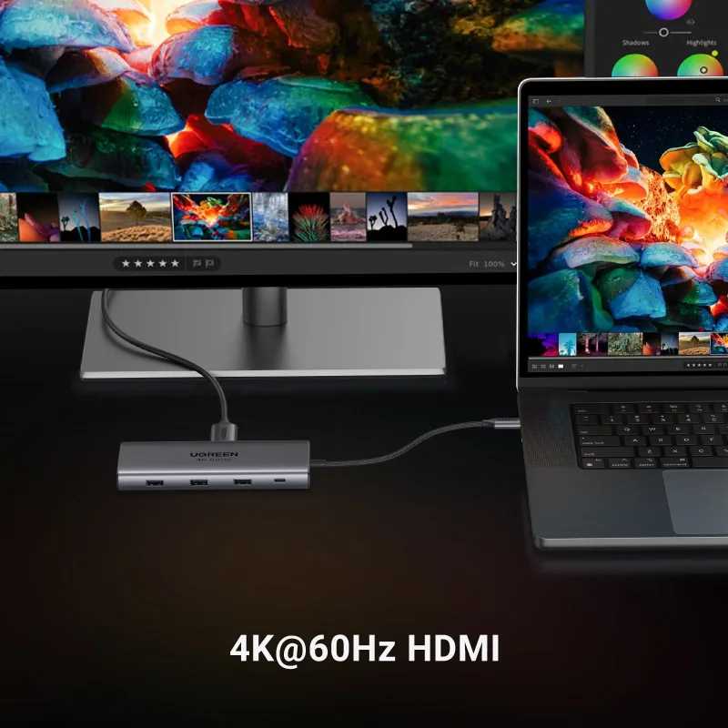 Hub USB-C 9 w 1 UGREEN Revodok Pro