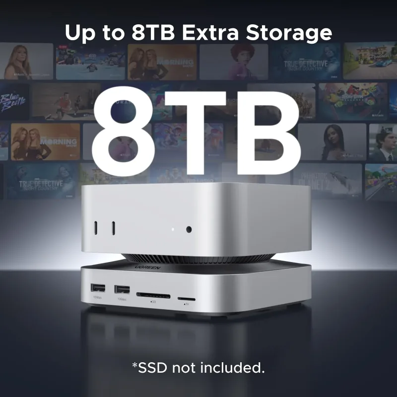 Station d'accueil UGREEN 11-en-1 pour Mac mini avec extension SSD