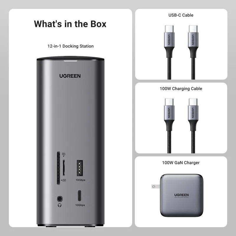 UGREEN Revodok Pro 12-in-1 Docking Station with 8K HDMI