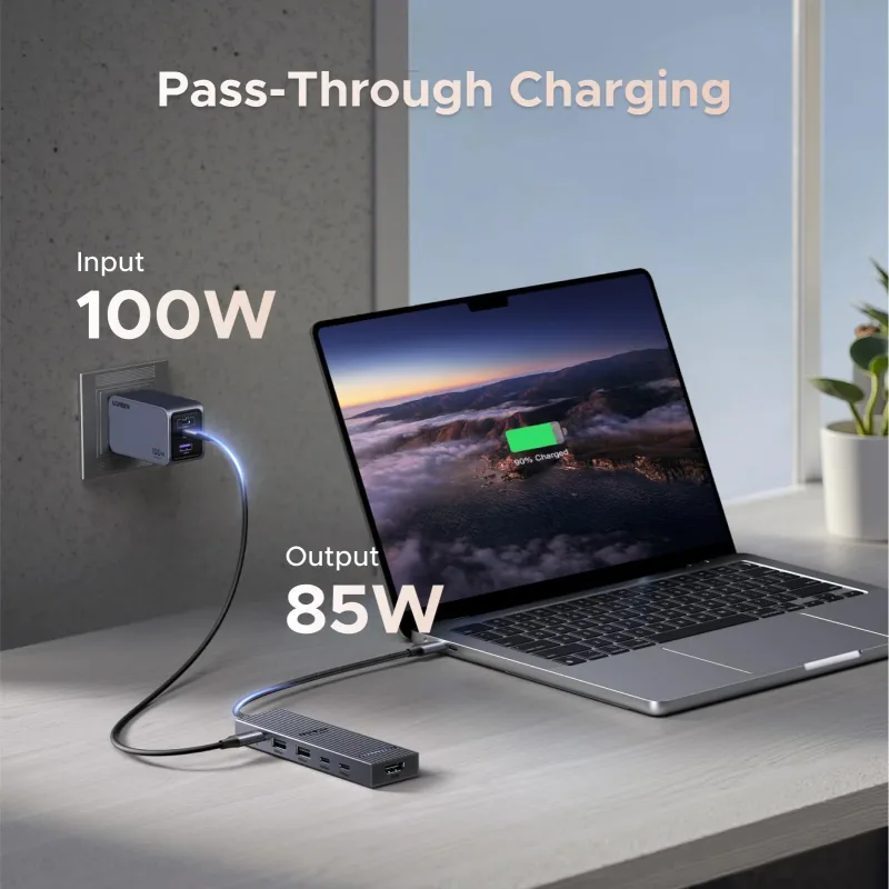 Hub USB-C UGREEN Revodok Pro 106 4K@60Hz 10Gbps