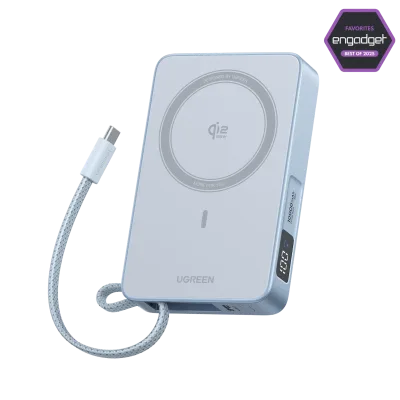 Power Bank Magnético Sem Fios UGREEN MagFlow 10000mAh Qi2 25W