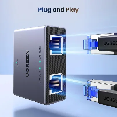UGREEN Splitter Ethernet 1 a 2