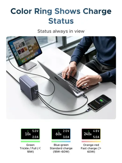 Cable USB-C UGREEN Nexode 240W con pantalla digital