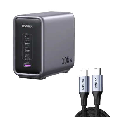 (Pakke) Nexode 300W lader + 240W USB-C-kabel