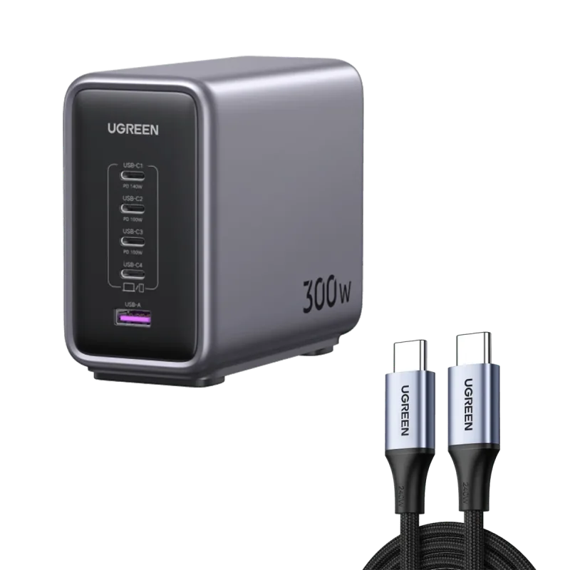 (번들) Nexode 300W 충전기 + 240W USB-C 케이블