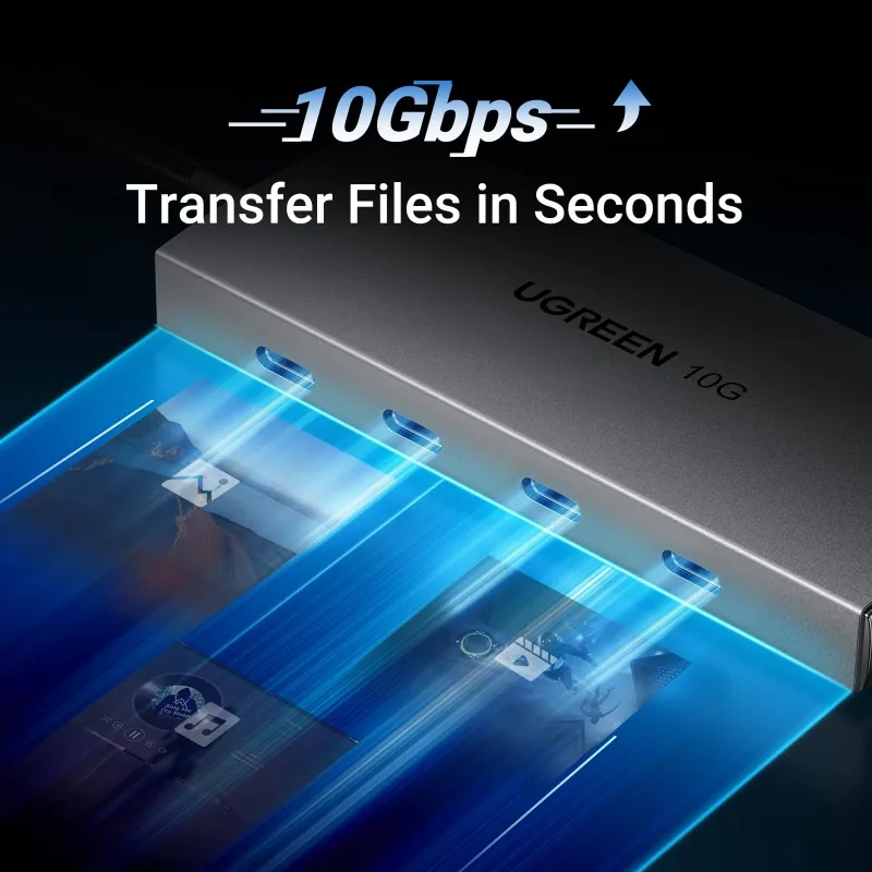Hub USB C UGREEN 10Gbps, Adaptador USB 3.2 de 4 Portas