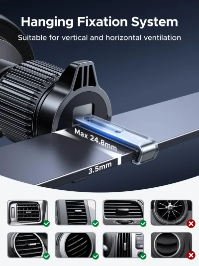 UGREEN MagFlow Pro Qi2 25W magneettinen autolaturi jäähdytyksellä