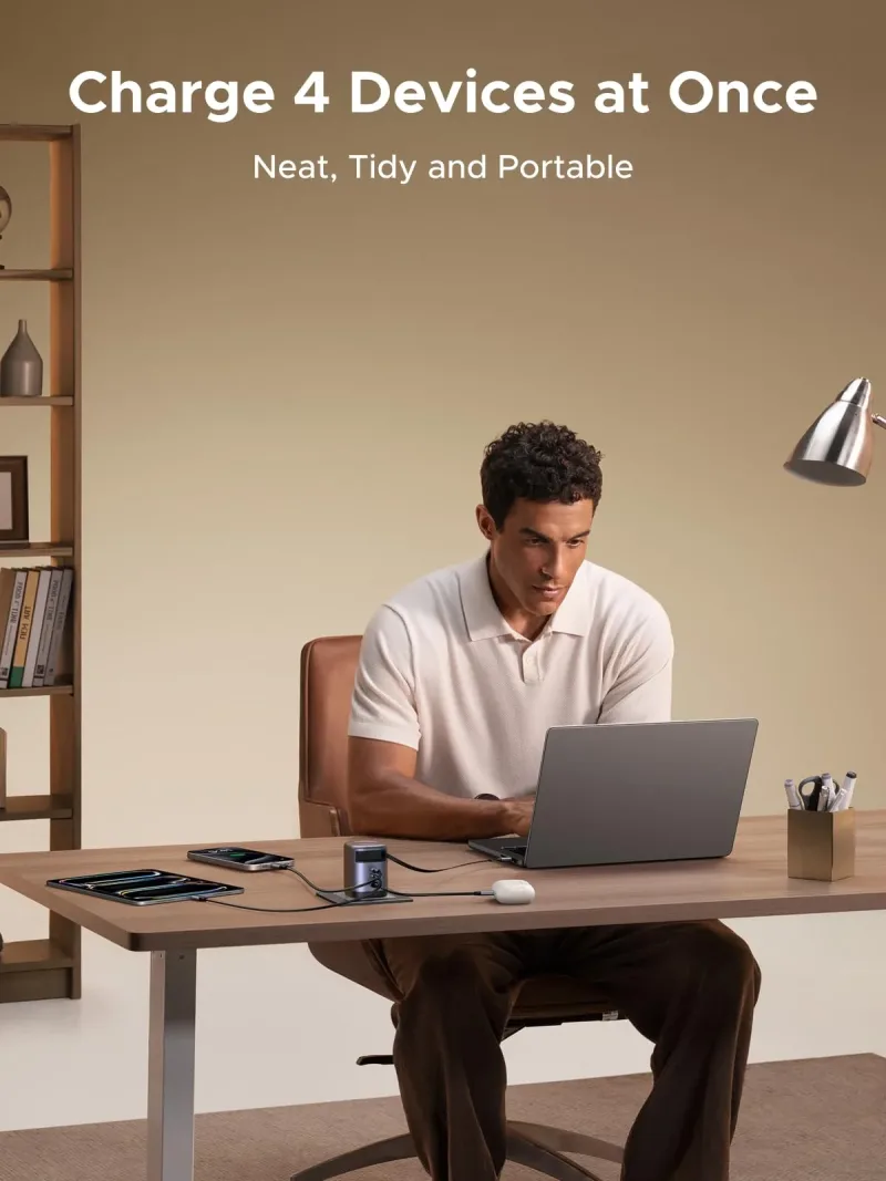 UGREEN Nexode 100W 충전기 (USB-C 케이블 일체형)