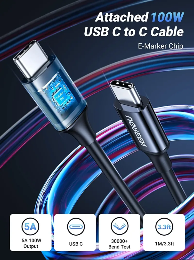 Cargador de coche UGREEN USB-C de 130W