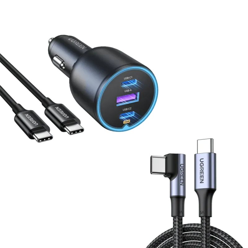 Cargador de coche UGREEN USB-C de 130W