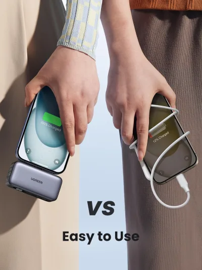 UGREEN 5000mAh USB-C 보조배터리 (케이블 포함)