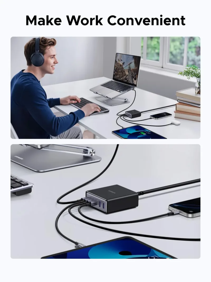 UGREEN 100W 6埠充電器