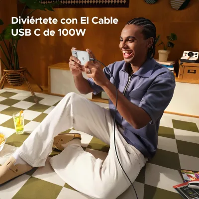 UGREEN UNO USB-C - USB-C -kaapeli 100W, 2 kpl
