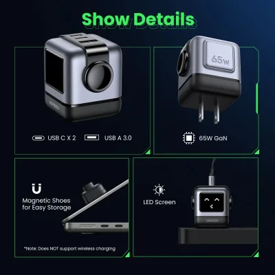 UGREEN Uno 65W 3-Port Charger