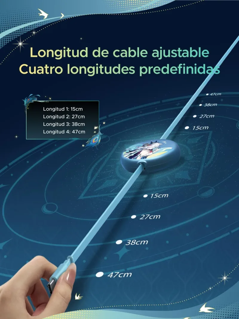Câble USB-C rétractable 100W UGREEN x Honkai: Star Rail