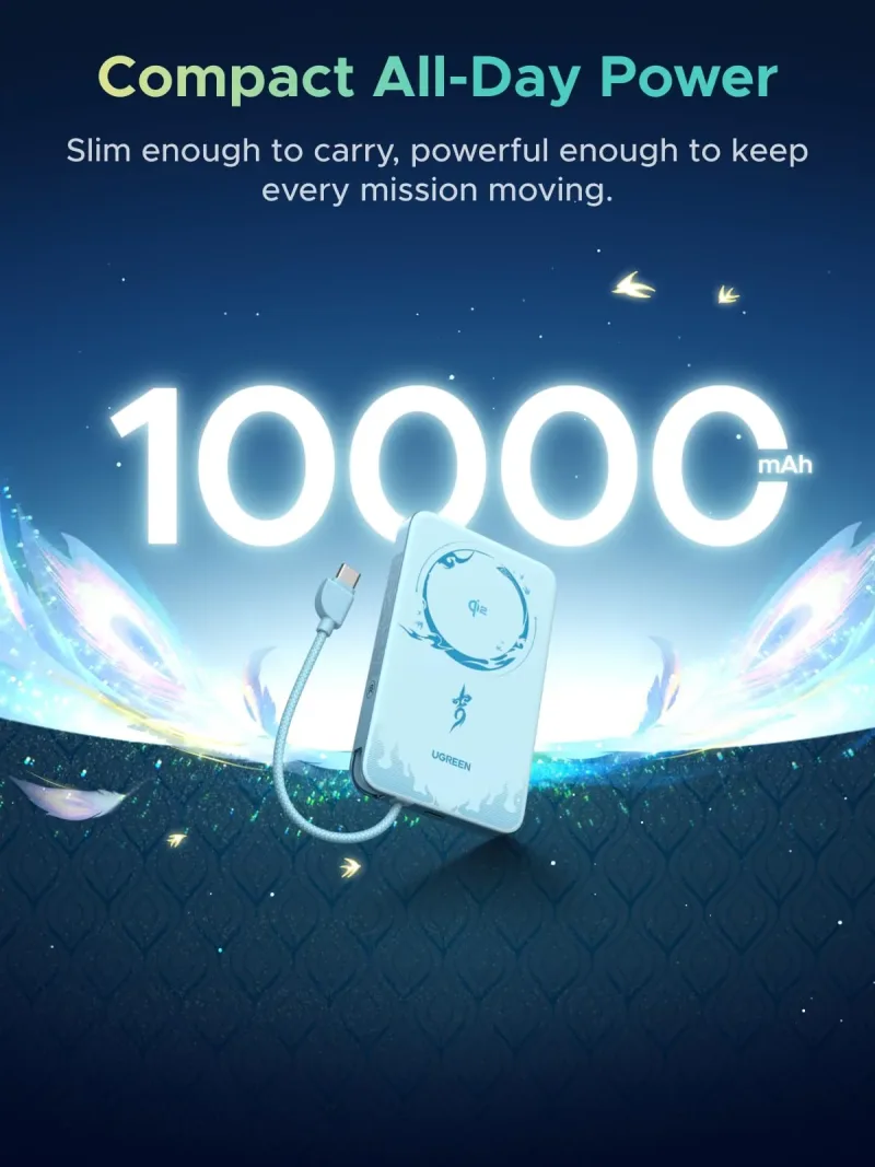 UGREEN x Honkai: Star Rail 10.000mAh 30W Magnetisk Powerbank