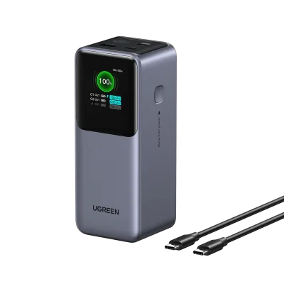 UGREEN Nexode Power Bank 20000mAh 130W dengan Smart Digital Display
