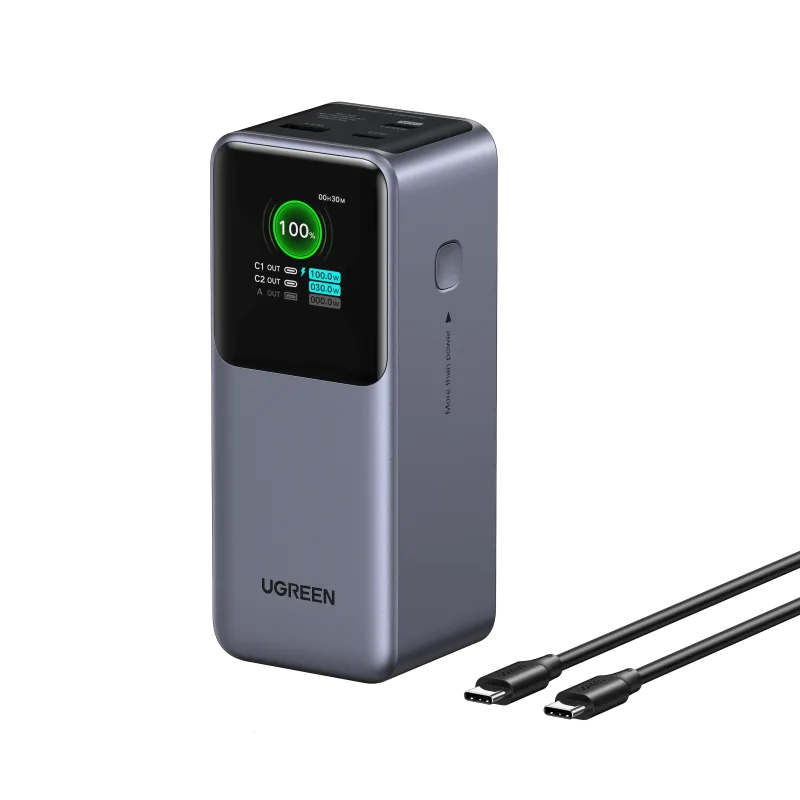 UGREEN Nexode 보조배터리 20000mAh 130W 스마트 디지털 디스플레이