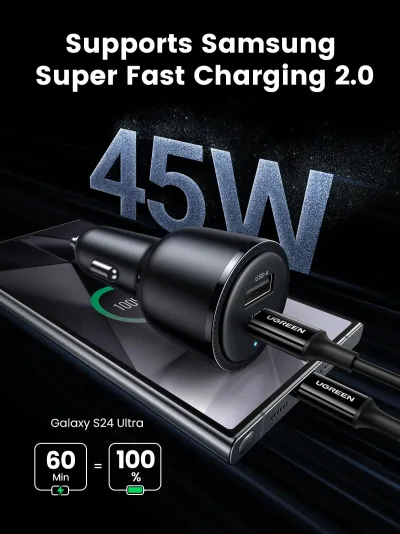 UGREEN 63W USB C Car Charger Adapter
