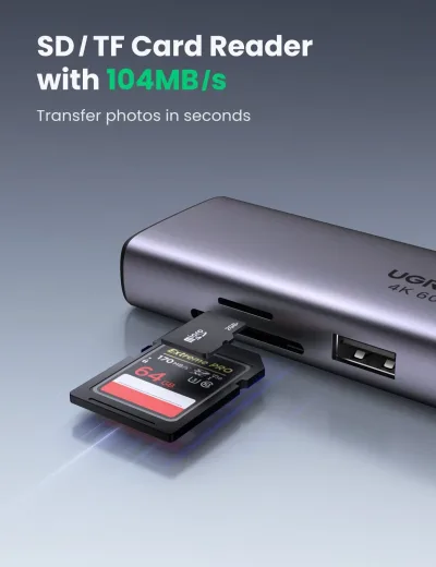 UGREEN 7-i-1 USB-C-hubb med 4K HDMI