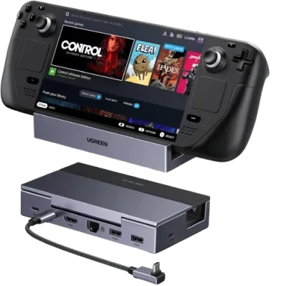 UGREEN Steam Deck Docking Station (6-i-1, 4K@120Hz, 100W PD)