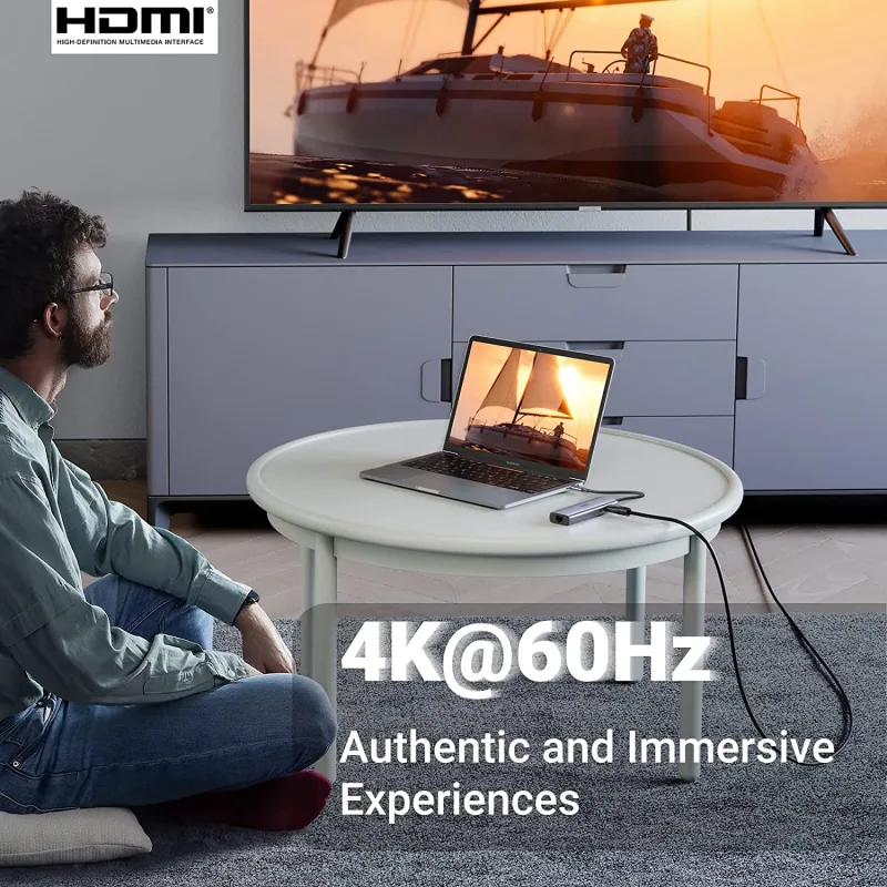 UGREEN 7-i-1 USB-C-hubb med 4K HDMI