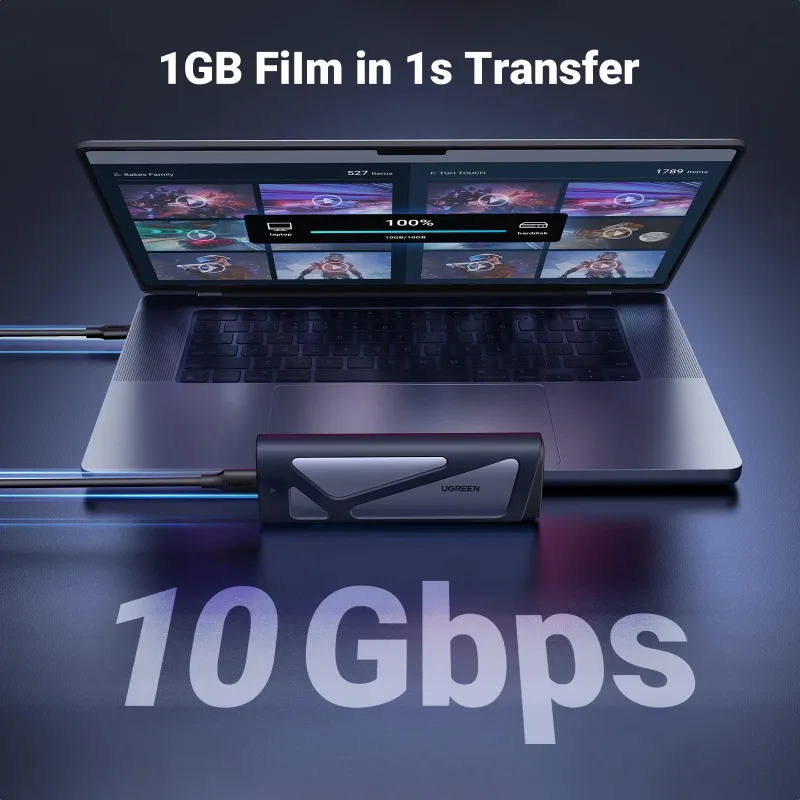 UGREEN M.2 NVMe SATA SSD Enclosure 10Gbps USB 3.2 Gen 2