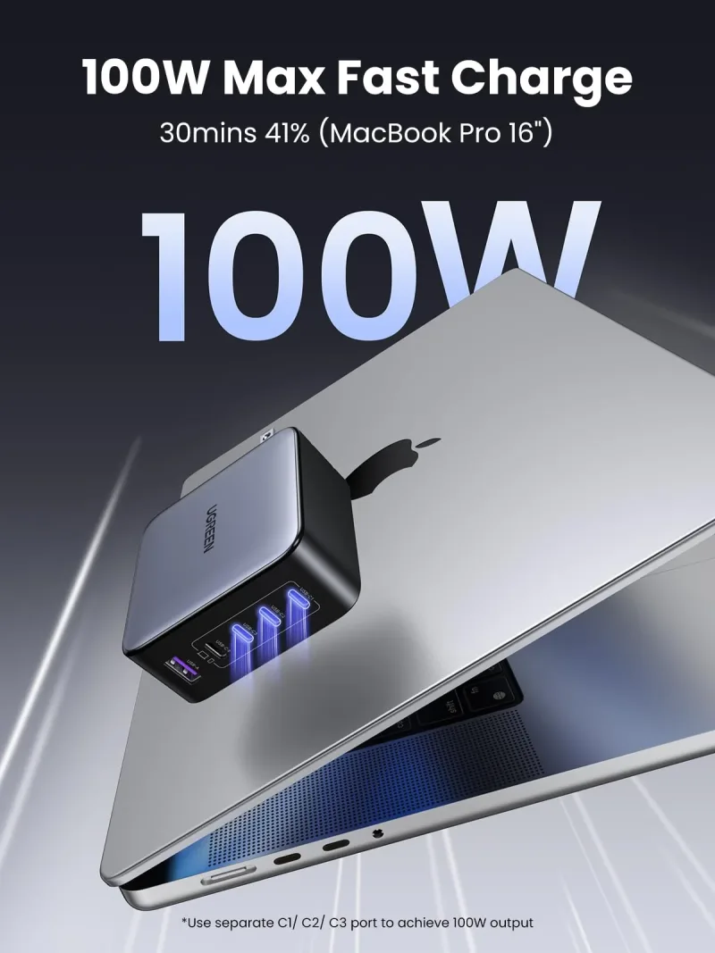 UGREEN Nexode 100W 5포트 USB-C 충전기