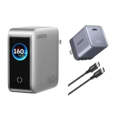 UGREEN Nexode Pro 160W + Nexode Air 65W opladerbundle