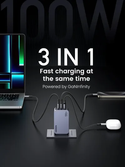 UGREEN Nexode Pro 100W 3 埠充電器