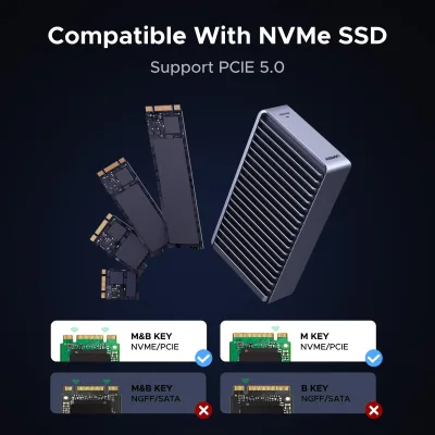 UGREEN 80Gbps Thunderbolt 5 M.2 NVMe SSD-behuizing