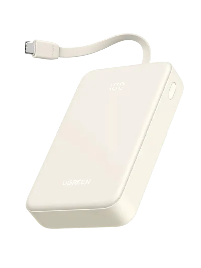 UGREEN Power Bank 20000mAh 22,5W mit integriertem USB-C-Kabel