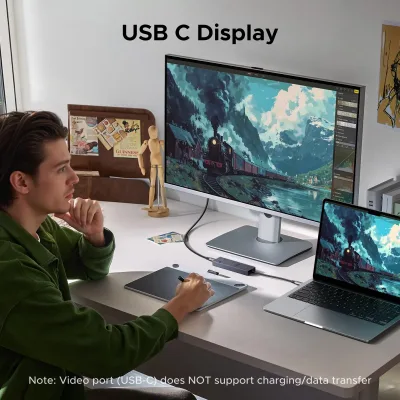 UGREEN Revodok Hub USB-C 6 en 1 | HDMI 4K y carga de 100 W